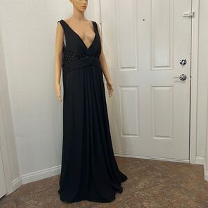 Light In The Box Black Dress Beaded Sequins Sheer Bra Elegant Formal Celebration